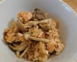 鮭ときのこの炊き込みご飯作り方9写真