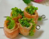 Xmasにも☆ロールサーモンの前菜作り方4写真