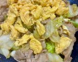 豚こまキャベツのふわ玉中華炒め作り方7写真