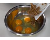 納豆とにらのだし巻き玉子★動画あり★作り方3写真