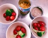 超簡単！プチトマトのピザソース焼き作り方2写真