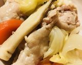手羽元＆お手元の色々野菜の寄せ鍋うどん作り方4写真
