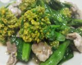 菜の花と豚肉のあんかけ作り方8写真