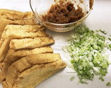 厚揚げのねぎ味噌はさみ焼き作り方1写真
