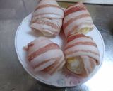 たくあん入り肉巻きおにぎり作り方3写真
