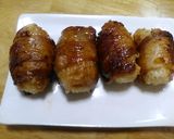 たくあん入り肉巻きおにぎり作り方7写真
