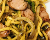 ソーセージのマヨネーズ・ソース焼きそば作り方3写真