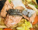 鮭のちゃんちゃん焼き風●バター味噌煮込み作り方4写真