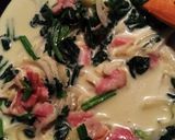 豆乳で作る♬うどんカルボナーラ作り方3写真
