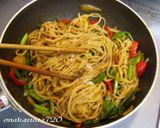 じゃじゃっと牛蒡でカレーパスタ作り方3写真