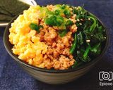 ビビンバ風！豚ひき肉の簡単ピリ辛そぼろ丼作り方13写真
