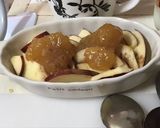 林檎を食べたい時に固まった蜂蜜があった！作り方4写真