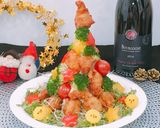 唐揚げクリスマスツリー作り方5写真