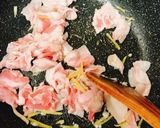時短・豚バラとキノコのあんかけ焼きそば作り方3写真