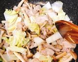 時短・豚バラとキノコのあんかけ焼きそば作り方4写真