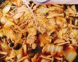 時短・豚バラとキノコのあんかけ焼きそば作り方7写真