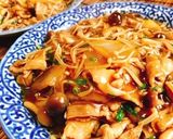 時短・豚バラとキノコのあんかけ焼きそば作り方10写真