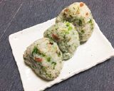 梅とわさび菜のおにぎり♪作り方5写真