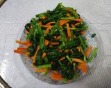 お弁当に！ほうれん草とにんじんのごま和え作り方4写真