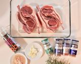 テーブルグリルでラム肉の香草ハーブ焼き作り方1写真
