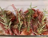 テーブルグリルでラム肉の香草ハーブ焼き作り方2写真