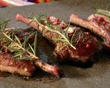 テーブルグリルでラム肉の香草ハーブ焼き作り方3写真
