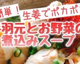 手羽元とお野菜の煮込みスープ(動画有)作り方1写真