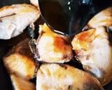 ぶりのウスターソースニンニクのせ作り方5写真