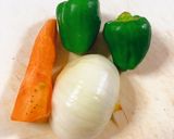 豚こまと野菜のルーミック煮込み作り方1写真