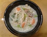 簡単朝昼　白菜たっぷりシチューうどん作り方5写真