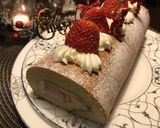 Ｘｍａｓに・・・苺のロールケーキ作り方14写真