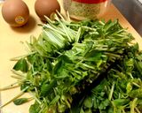 忙しい時のすぐ出来る 豆苗スープ作り方1写真