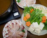牛だしつゆで食べるブリのなべしゃぶ作り方1写真
