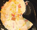 簡単カルボナーラうどん♡♡作り方6写真