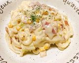 簡単カルボナーラうどん♡♡作り方9写真
