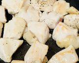 鶏肉＆厚揚げのスキヤキ風甘辛コロコロ炒め作り方2写真