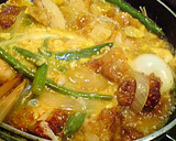 鶏のから揚げで♪親子丼風卵とじ作り方3写真
