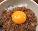 簡単美味・牛豚肉と蒟蒻のそぼろ飯作り方6写真