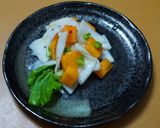 かぶの漬け物と柿の 超☆簡単サラダ作り方7写真
