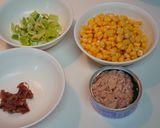 子供に大好評✨梅風味ツナクリーム炒飯作り方1写真
