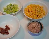 子供に大好評✨梅風味ツナクリーム炒飯作り方1写真