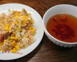 子供に大好評✨梅風味ツナクリーム炒飯作り方4写真