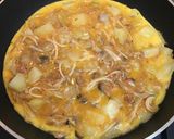 余りパスタのスパニッシュオムレツ作り方8写真