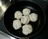 簡単ヘルシーお焼き♪ハムチーズ豆腐もち作り方2写真