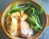 水菜のはりはり鍋作り方2写真