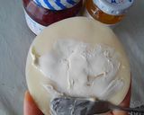 余った餃子の皮で簡単りんごフルーツピザ♪作り方2写真