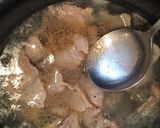 簡単◎豚こま切れでもつ鍋風一人鍋作り方3写真