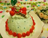 レンジで簡単❤X'masドームケーキ作り方10写真
