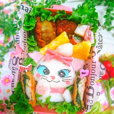 おしゃれキャット『マリーちゃん』弁当♡ by にｬん吉♡ 【クックパッド
