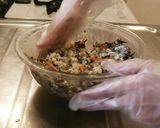 ひじき入り、あんかけ豆腐ハンバーグ作り方4写真